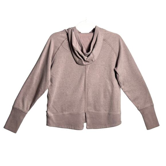 Mountain Hardwear Sz S Lavender Pullover Hoodie Sweatshirt Cropped thumbholes - Picture 2 of 10